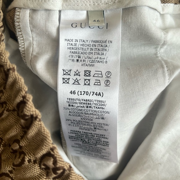 GG CANVAS TRACK BOTTOMS men 46 = small brand new - Picture 12 of 12